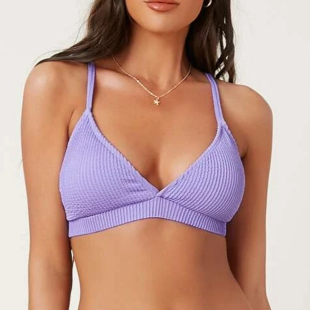 SHEIN Purple Bikini Top